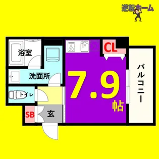 1Rの間取り画像