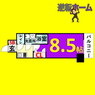 1Kの間取り画像