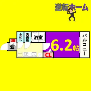 プレサンス新栄アーバンフロー【15階】の間取り