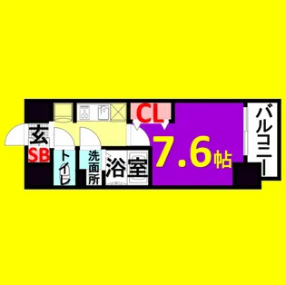 1Kの間取り画像