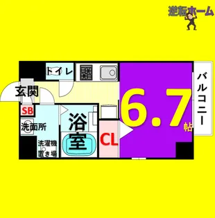 プランドール名駅【2階】の間取り
