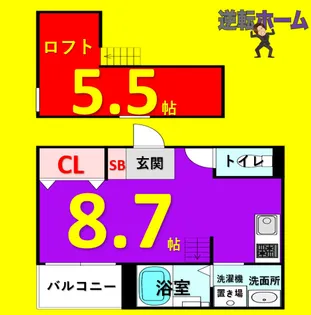 ベーネ日比野【2階】の間取り
