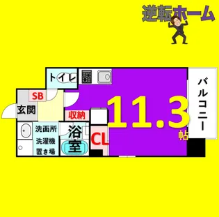 1Rの間取り画像