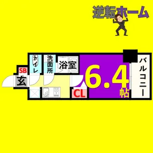 1Kの間取り画像