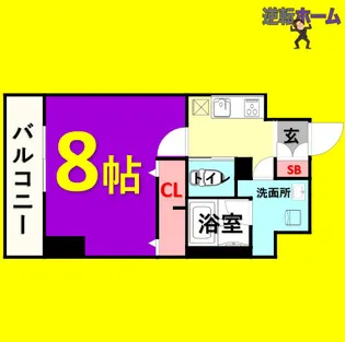 プロシード大須【10階】の間取り