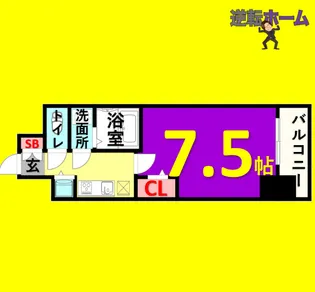 1Kの間取り画像