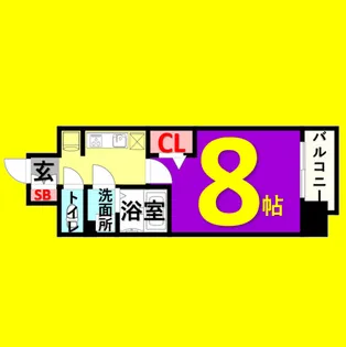 1Kの間取り画像