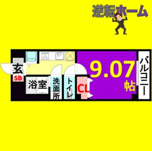 プレストンズ新栄【3階】の間取り