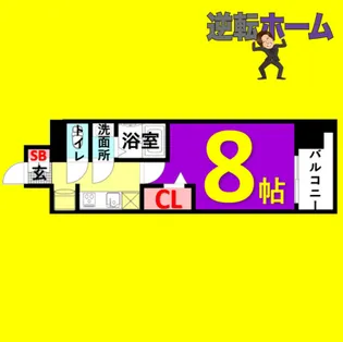 1Kの間取り画像