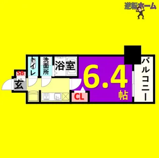 プレサンス新栄アーバンフロー【15階】の間取り