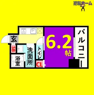 1Kの間取り画像