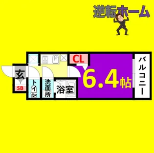 プレサンスTHE新栄【2階】の間取り