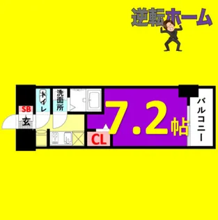 プレサンス上前津エレスタ【6階】の間取り