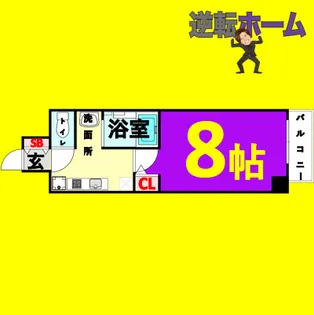 ルミエール山中【305号室】の間取り