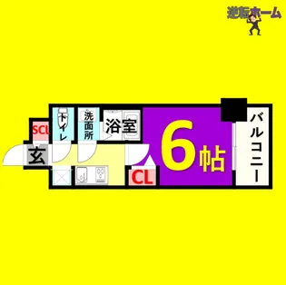 1Kの間取り画像