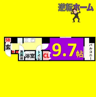 プロシード千代田【8階】の間取り