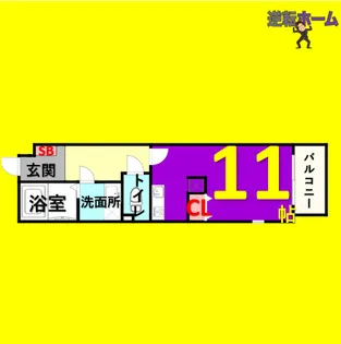 ルシエル東海通ノース【3階】の間取り