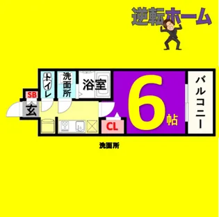 1Kの間取り画像