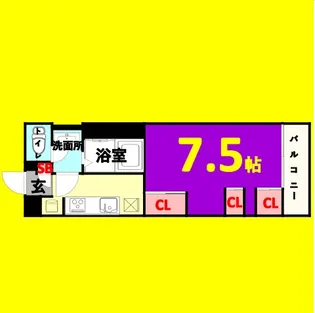 1Kの間取り画像