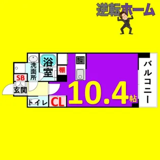メルカーサ泉【706号室】の間取り