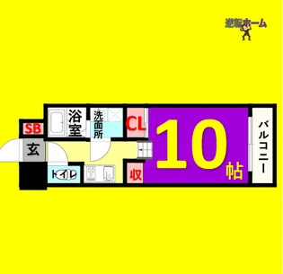 1Rの間取り画像