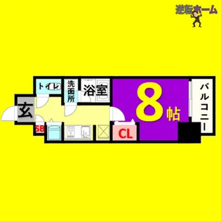 1Kの間取り画像