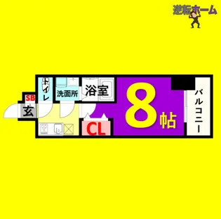 1Kの間取り画像