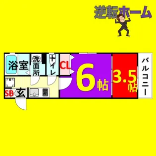 2Kの間取り画像