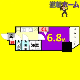 プレサンス大須観音ビザリア【12階】の間取り