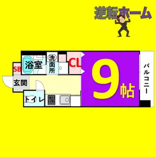 1Kの間取り画像