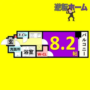 1Kの間取り画像