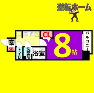 1Kの間取り画像