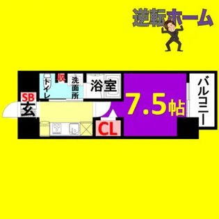 1Kの間取り画像