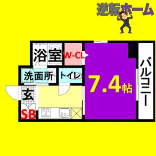 UNROOM【7階】の間取り