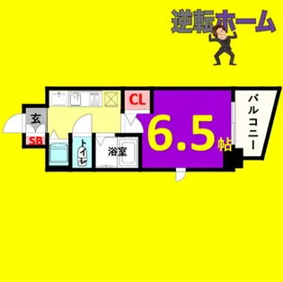 プレサンス金山グリーンパークス【6階】の間取り