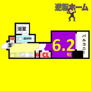 1Kの間取り画像