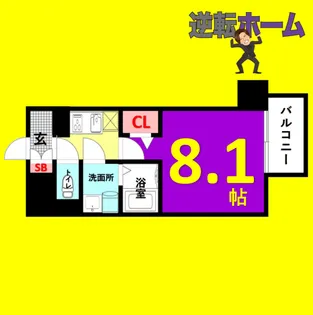 1Kの間取り画像