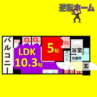 プレステージ新栄【2階】の間取り