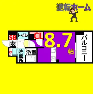 ルーエ今池【6階】の間取り
