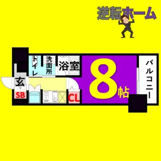 1Kの間取り画像