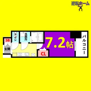 1Kの間取り画像