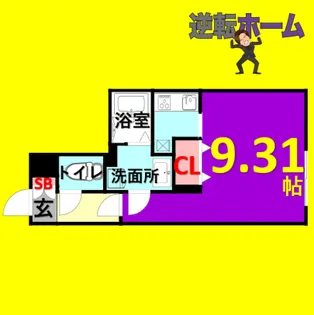 Branche千代田【3階】の間取り