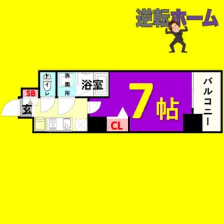 1Kの間取り画像