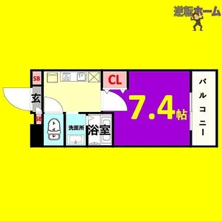 1Kの間取り画像