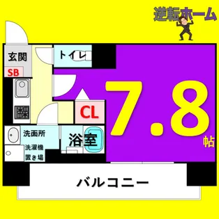 S-RESIDENCE東海通【4階】の間取り