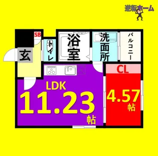 吹上ラファイェット【1階】の間取り