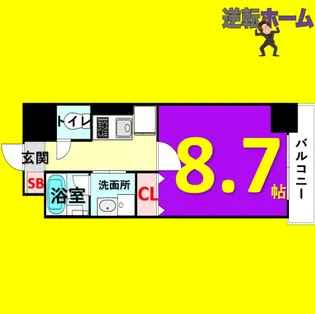 パークゲート栄白川【302号室】の間取り