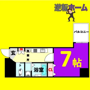 レジデンス名古屋千代田【10階】の間取り
