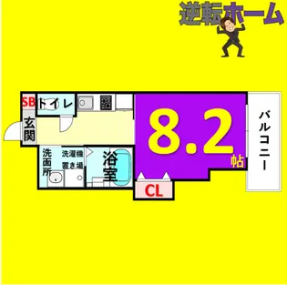 1Kの間取り画像