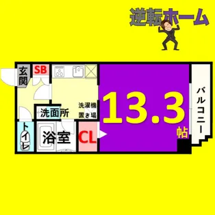 1Rの間取り画像